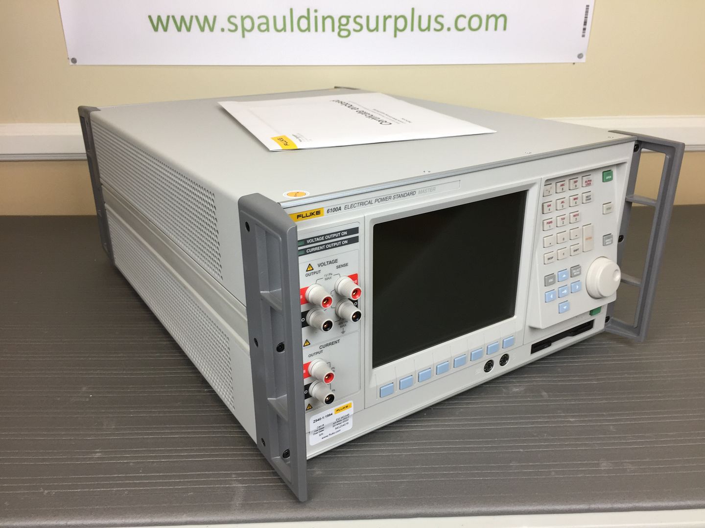 Fluke 6100A Electrical Power Standard / Calibrator with MFG Z540